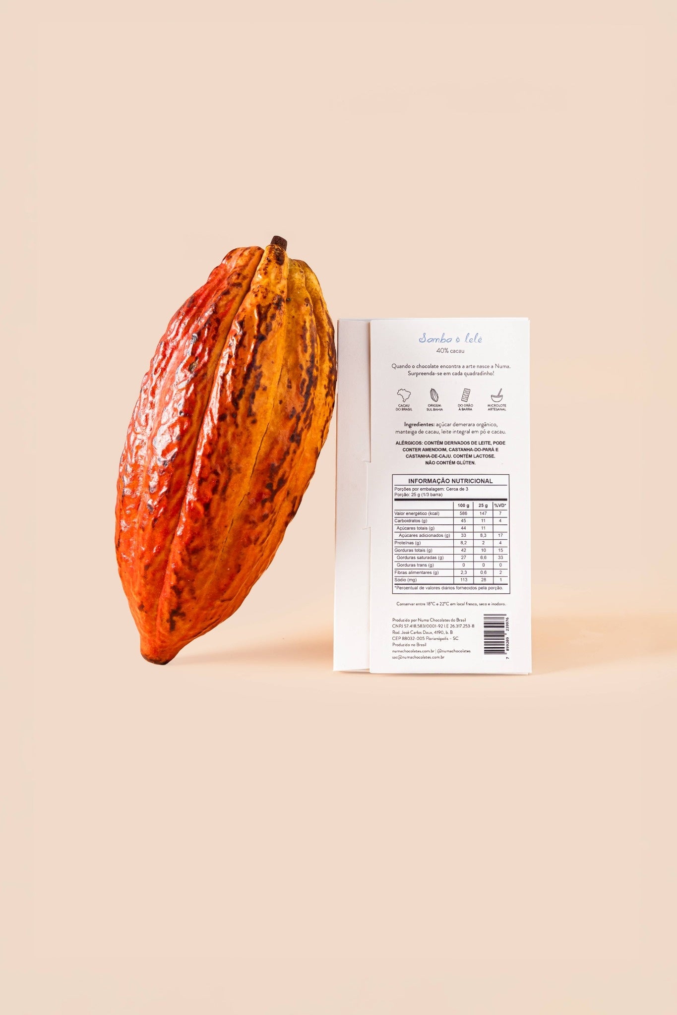 Ao leite 40% cacau - Samba ô lelê
